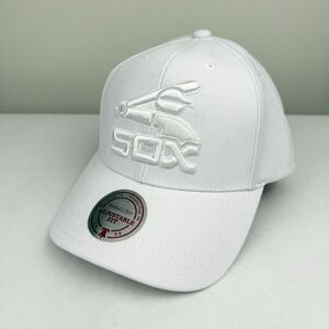 Chicago White Sox NWT Mitchell & Ness White Adjustable Fit Snapback Hat MLB OSFA